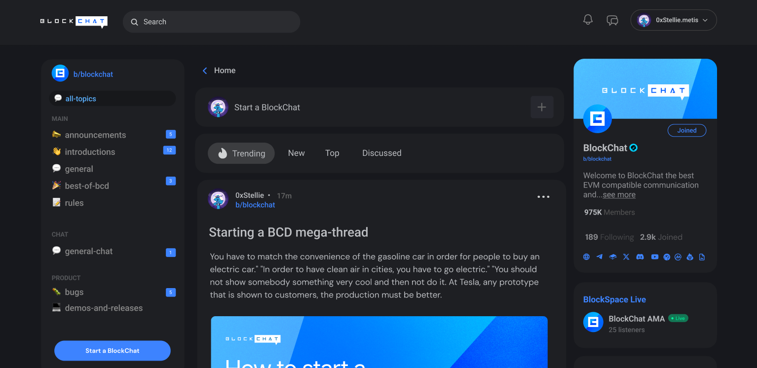 Building BlockChat: A Decentralized, Finance‑First Social Platform
