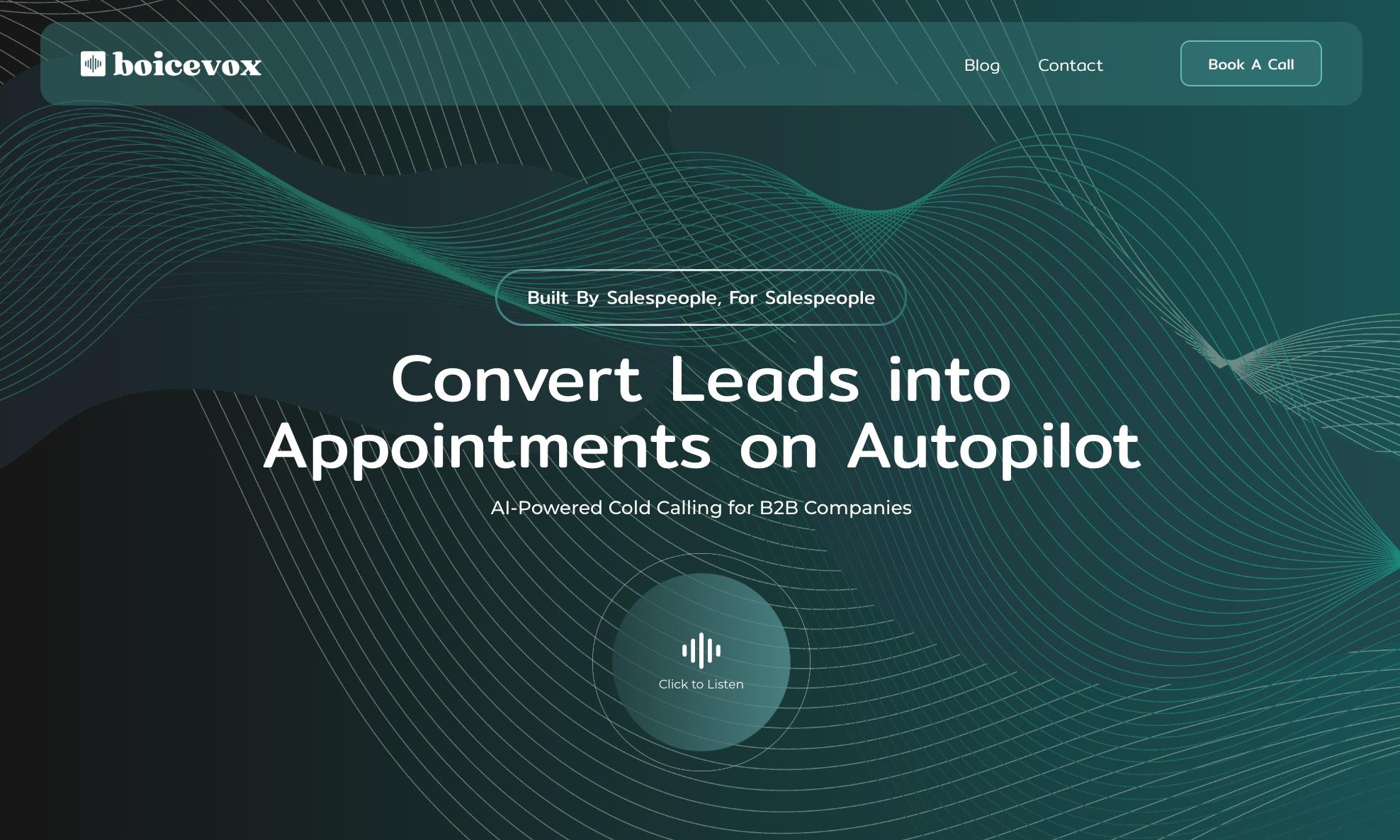 Boicevox – AI-Powered Cold Calling for B2B Companies